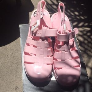 Juju jellies Uk 5 rare baby pink color authentic